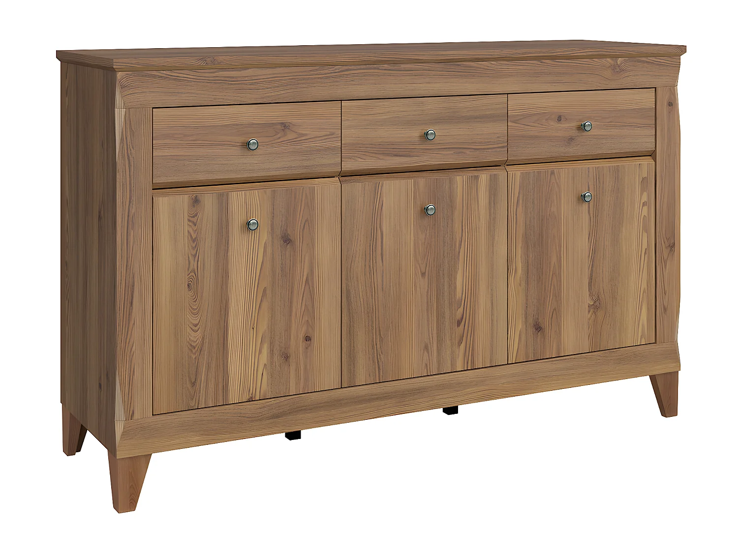 Raya Houten 3-deurs dressoir met 3 laden