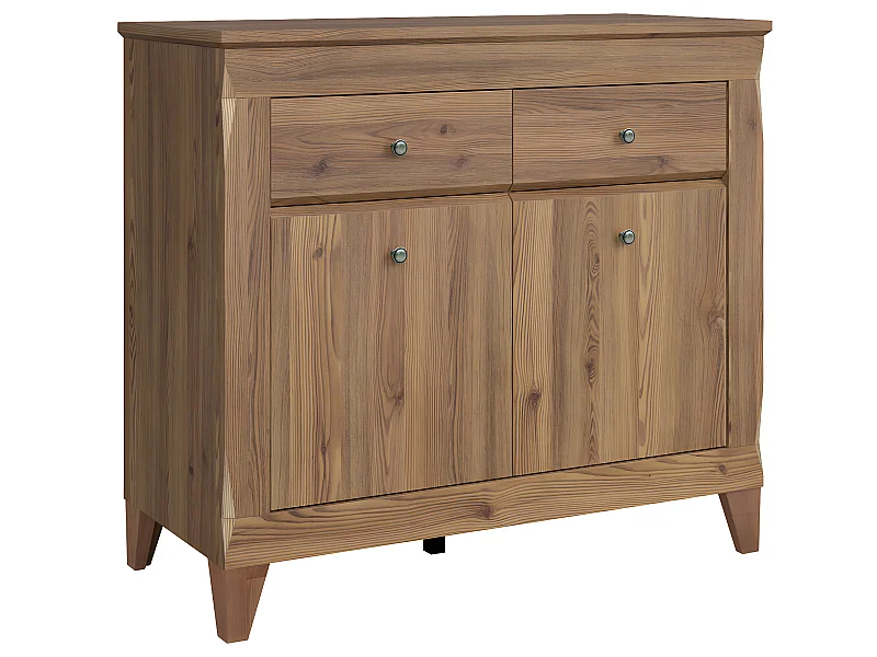 Aparador 2 portas 2 gavetas Raya madeira 98cm