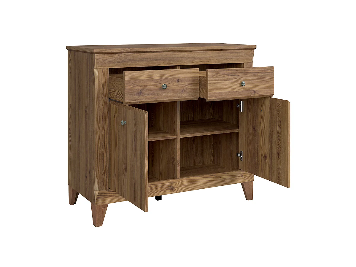 Raya Wood 2-door 2-drawer sideboard