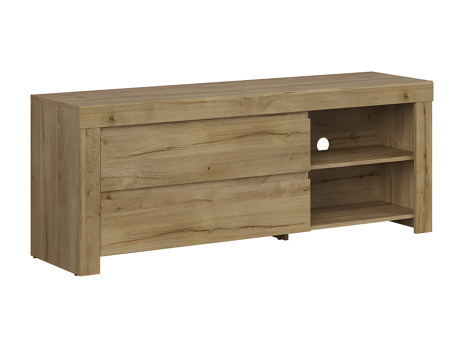 Móvel TV 2 gavetas Hella madeira 156cm