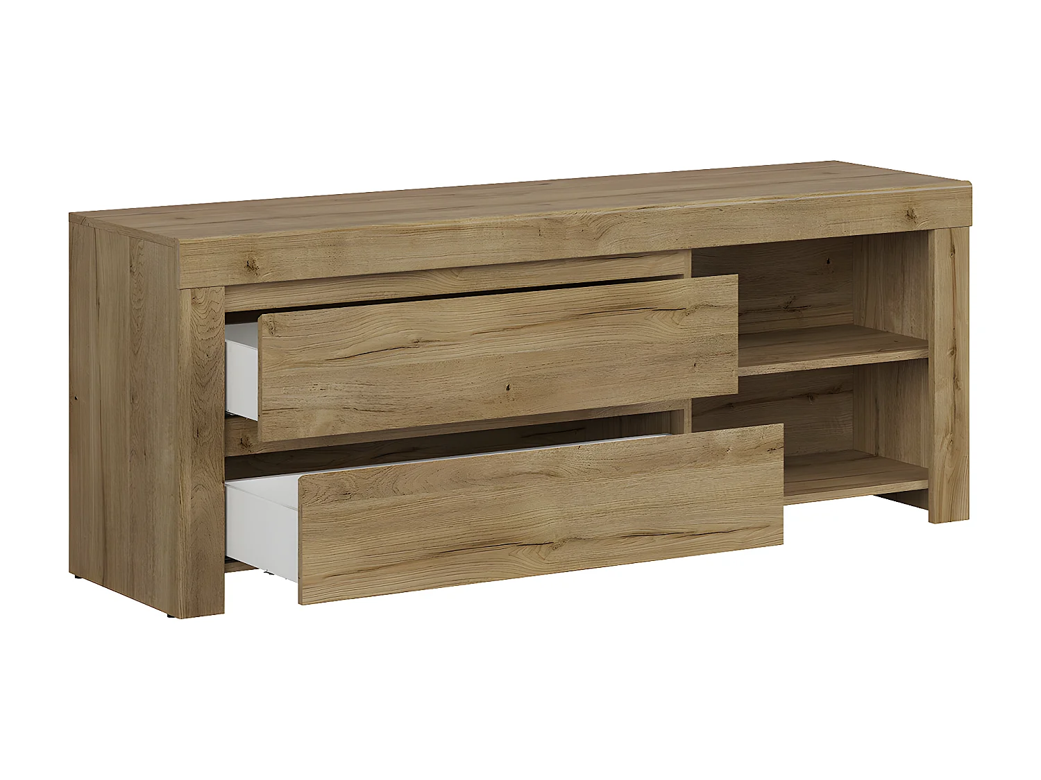 Móvel TV 2 gavetas Hella madeira 156cm