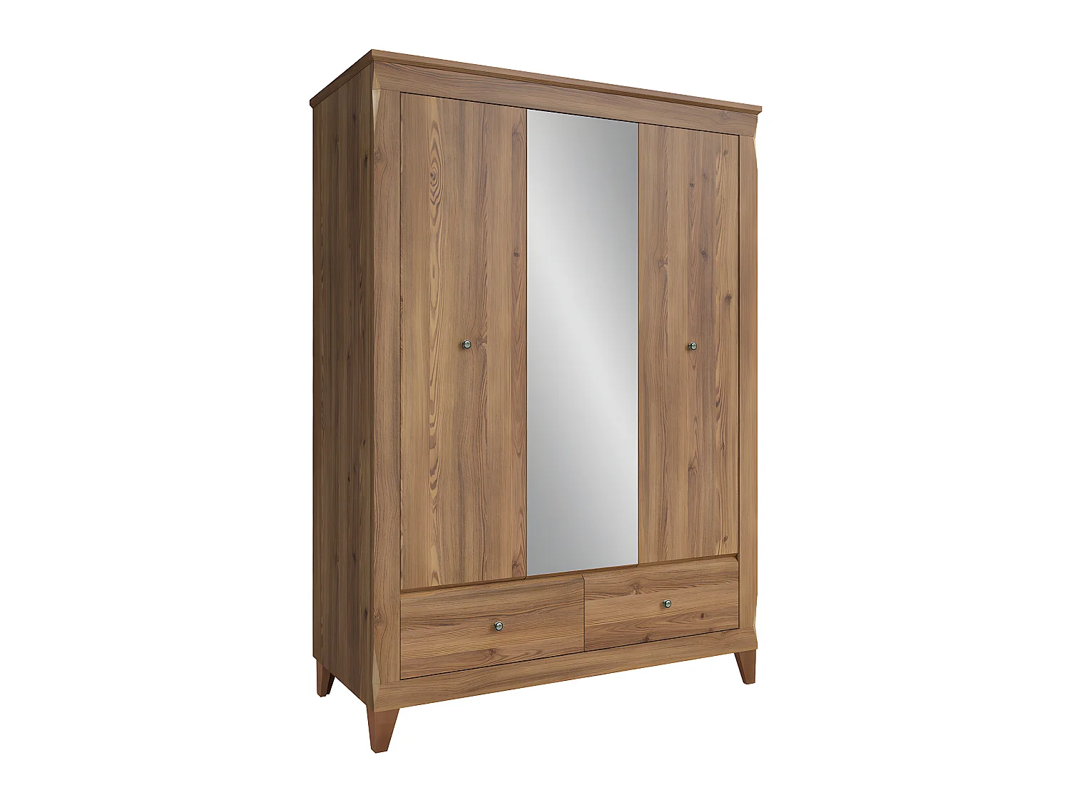 Raya Houten 3-deurs kast met 2 lades