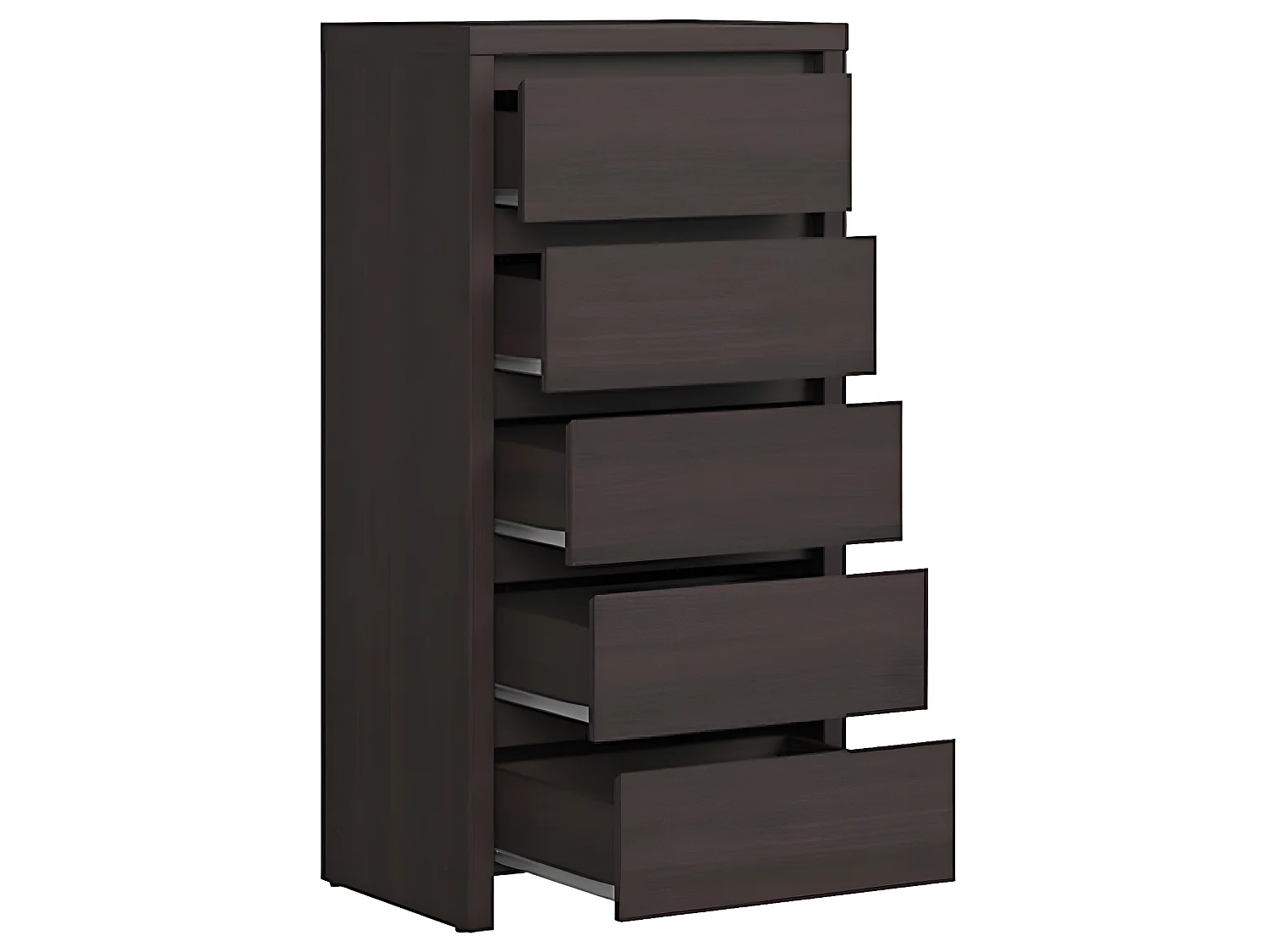 Chiffonnier 5 tiroirs Soren Bois Wengé