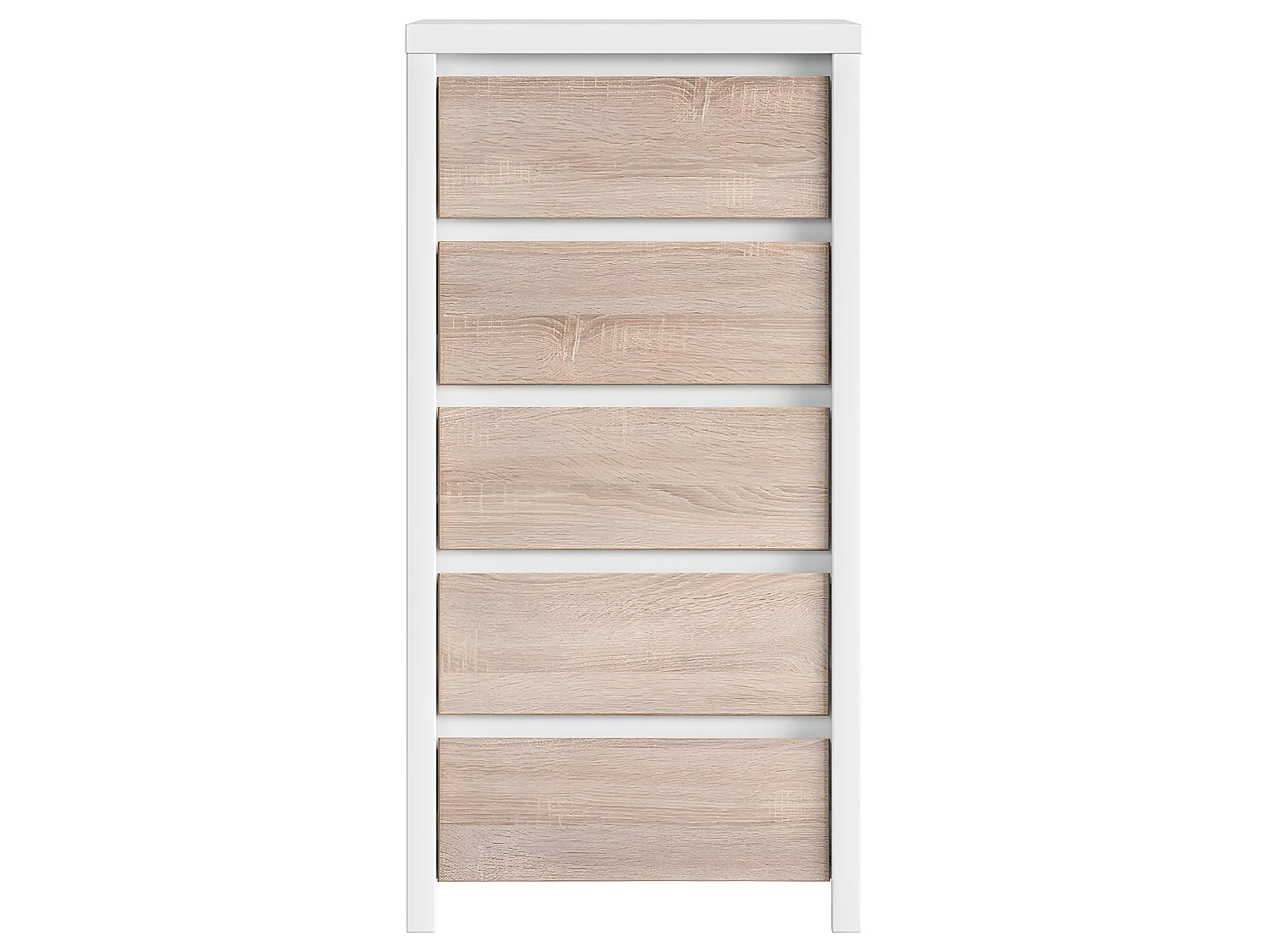 Chifonier 5 cajones Soren Blanco y Madera