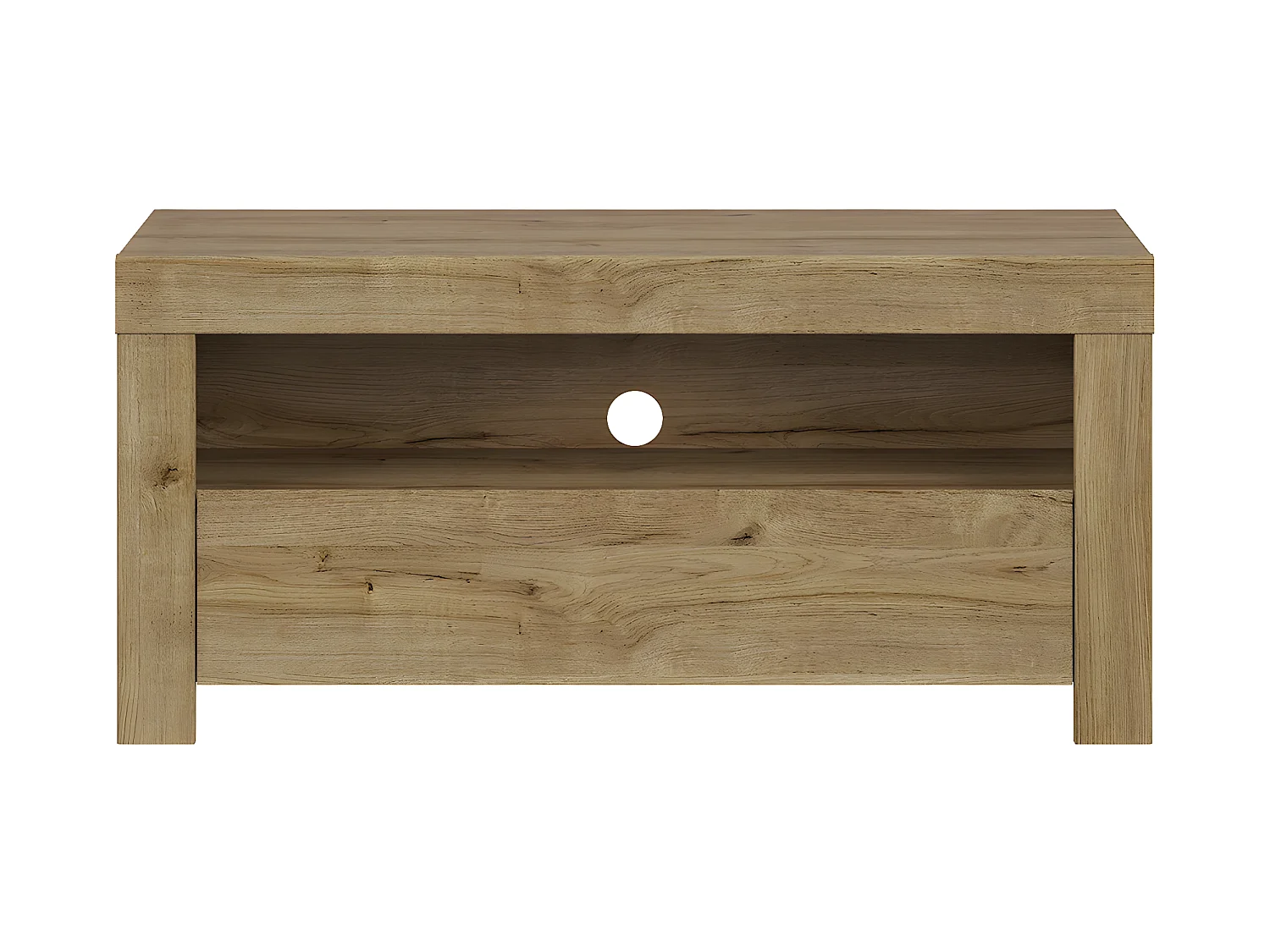 Meuble TV 1 tiroir 106 cm Hella Bois