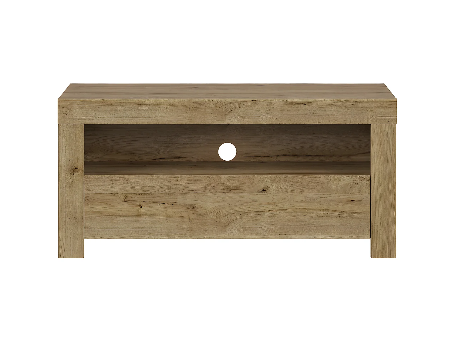Meuble TV 1 tiroir 106 cm Hella Bois