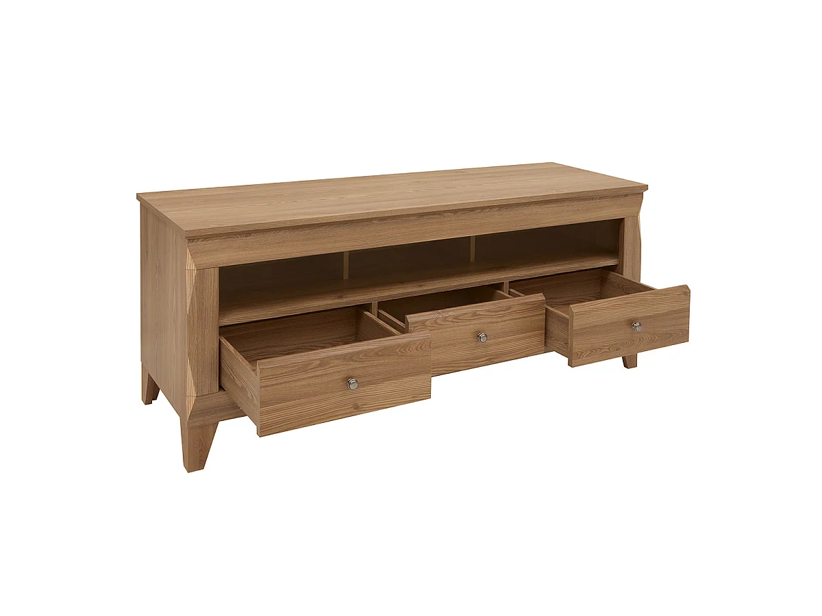 TV-Möbel mit 3 Schubladen 156 cm Raya Holz