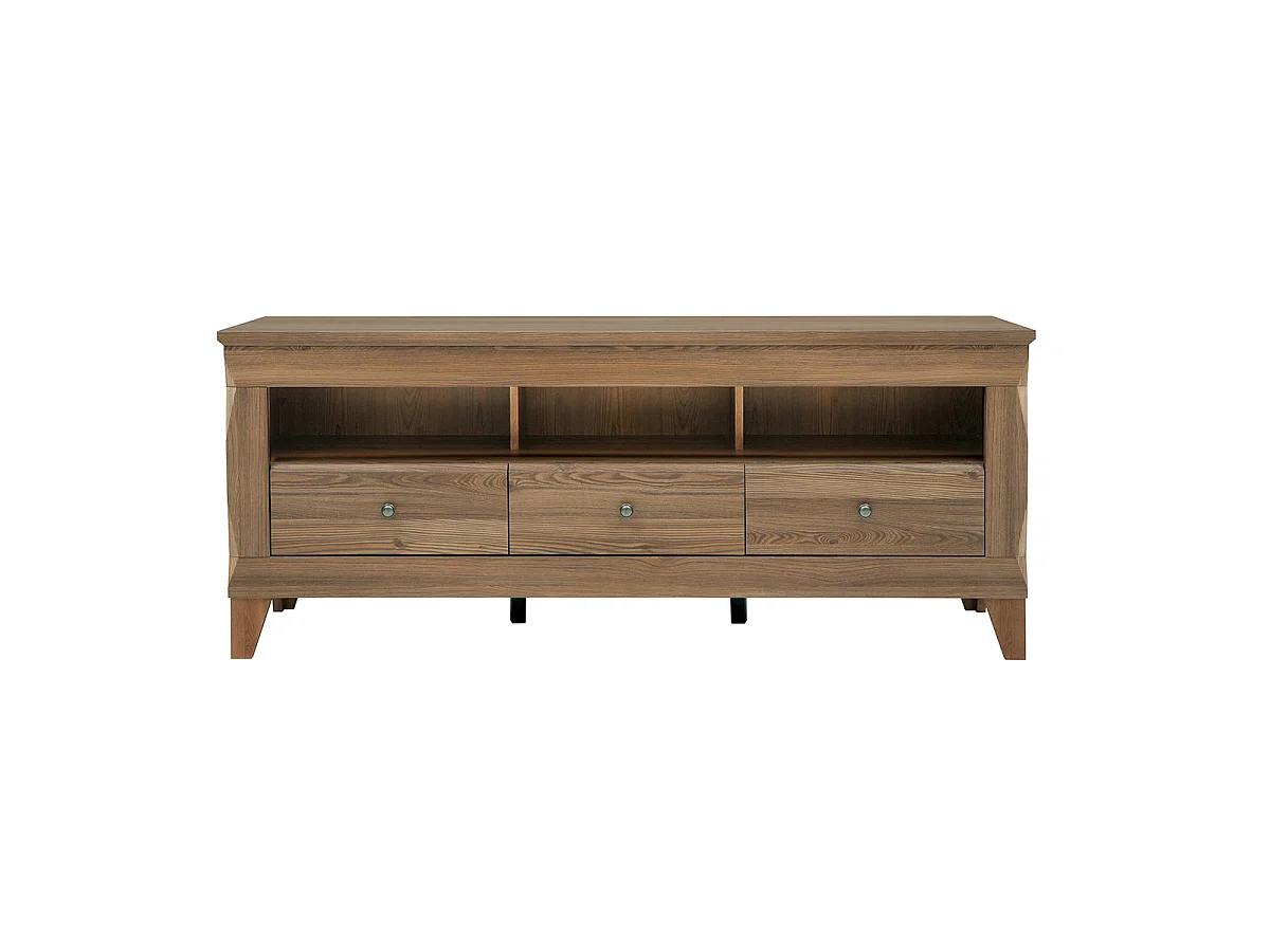 TV-Möbel mit 3 Schubladen 156 cm Raya Holz