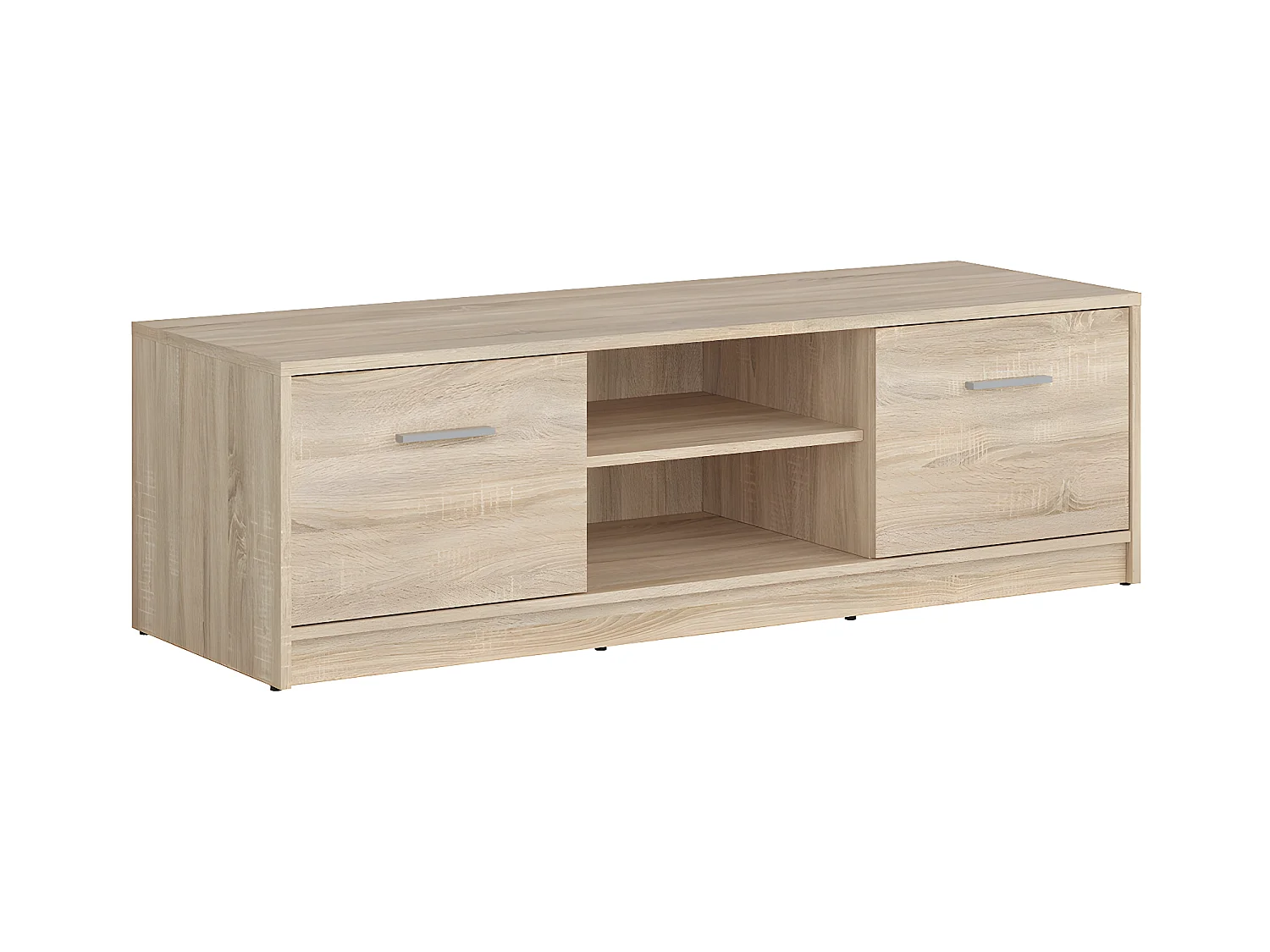 Meuble TV 2 portes 138 cm Ewen Bois