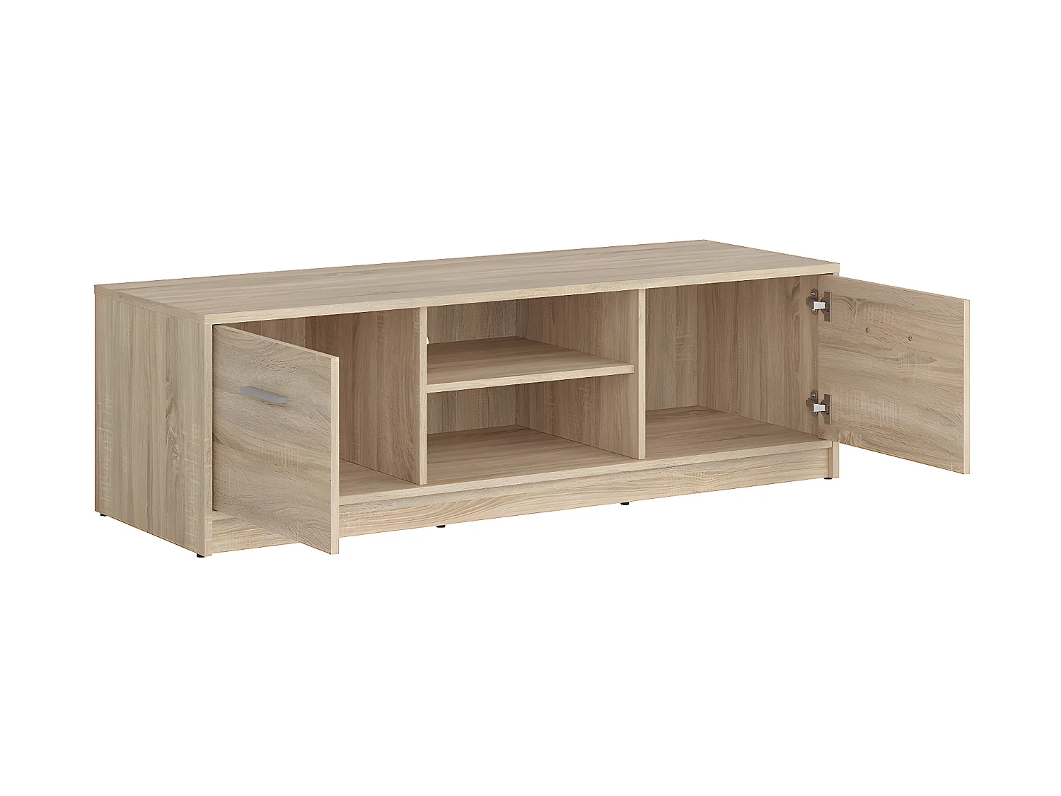 Meuble TV 2 portes 138 cm Ewen Bois