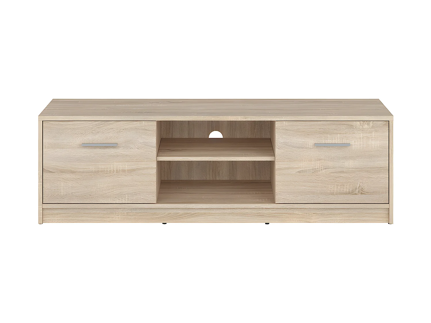 Meuble TV 2 portes 138 cm Ewen Bois