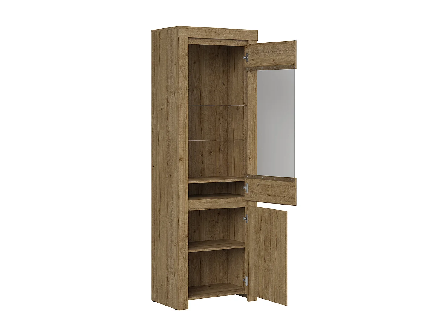 2-türige Vitrine Hella Holz