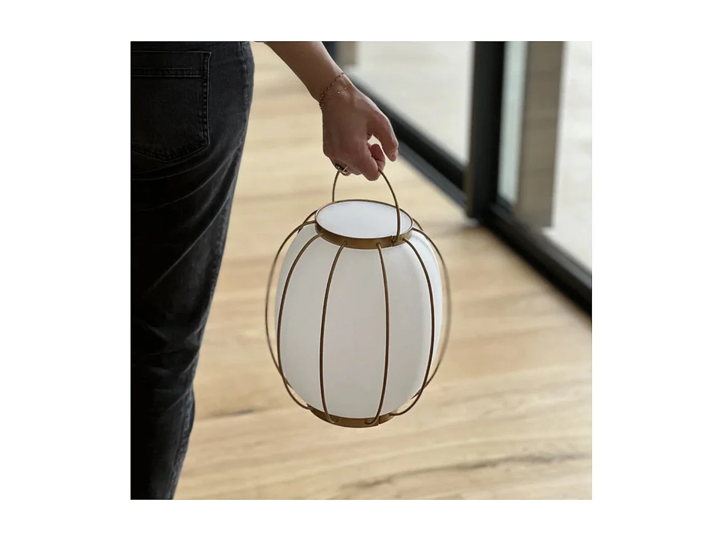 Baladeuse sur batterie TULUM - 90 à 170 lumens - Ø 26 x H 32 cm - LUMISKY