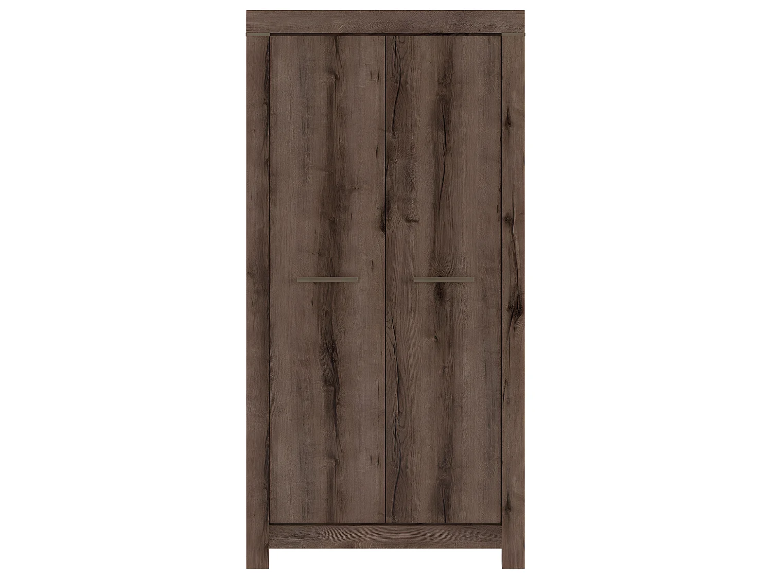 Schrank 2 Türen Adam Dunkles Holz