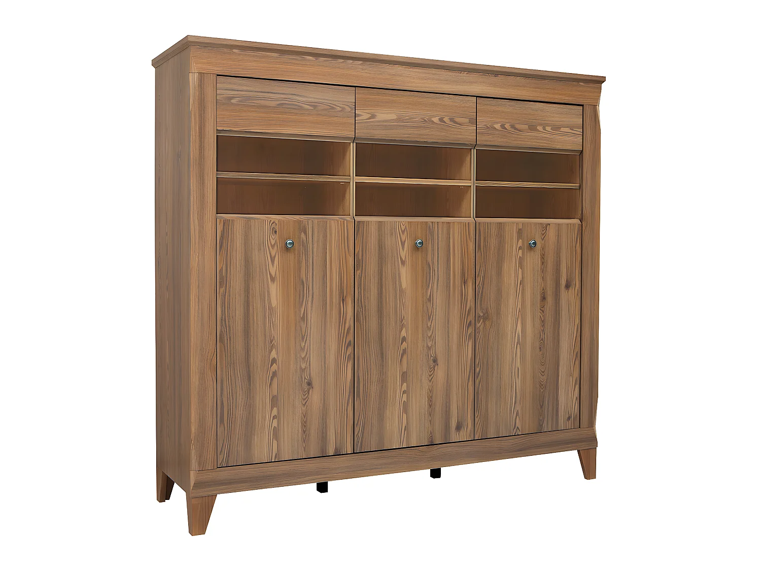 Vaisselier bas 3 portes Raya Bois