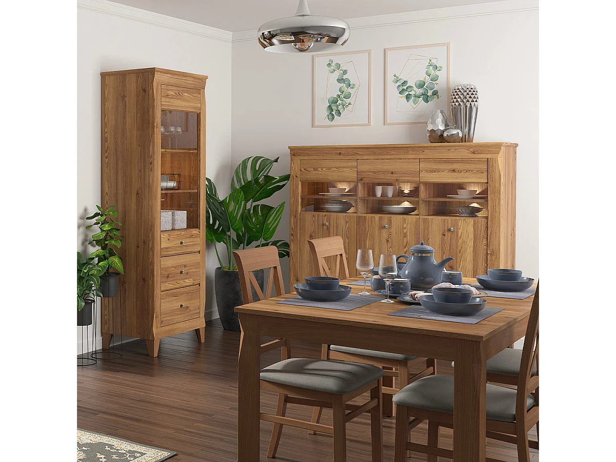 Vaisselier bas 3 portes Raya Bois