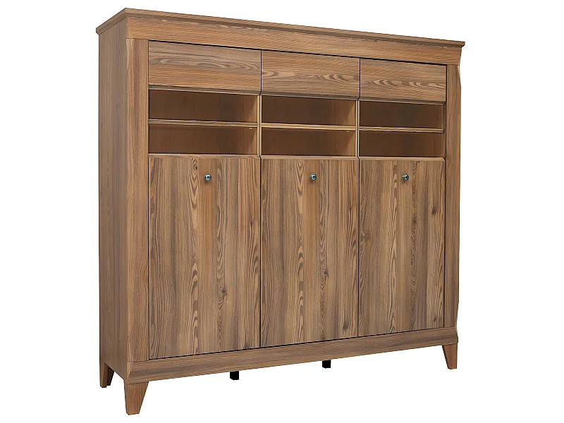 Vitrina baja 3 puertas Raya Madera