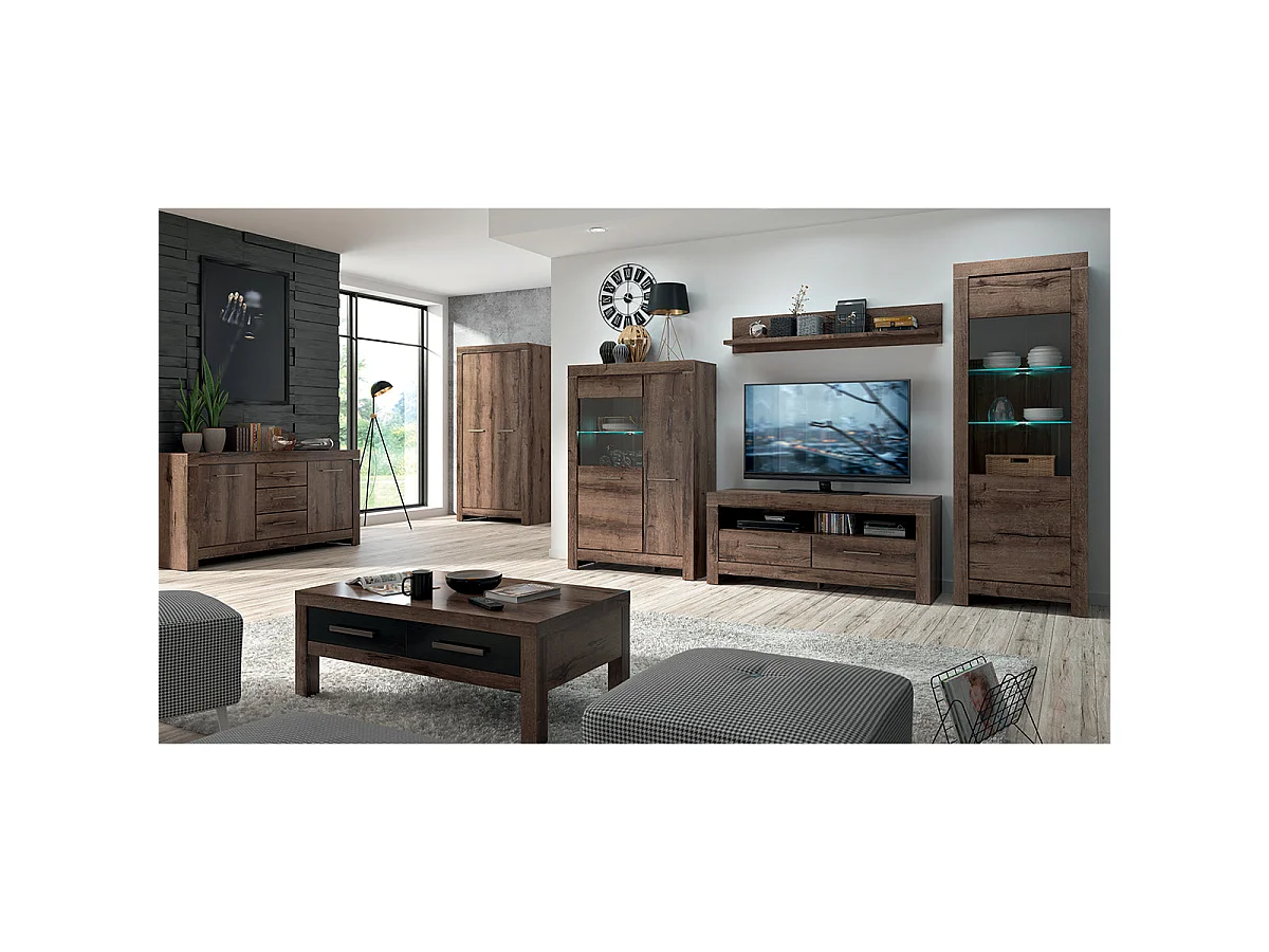 Vaisselier 2 portes Adam Bois foncé