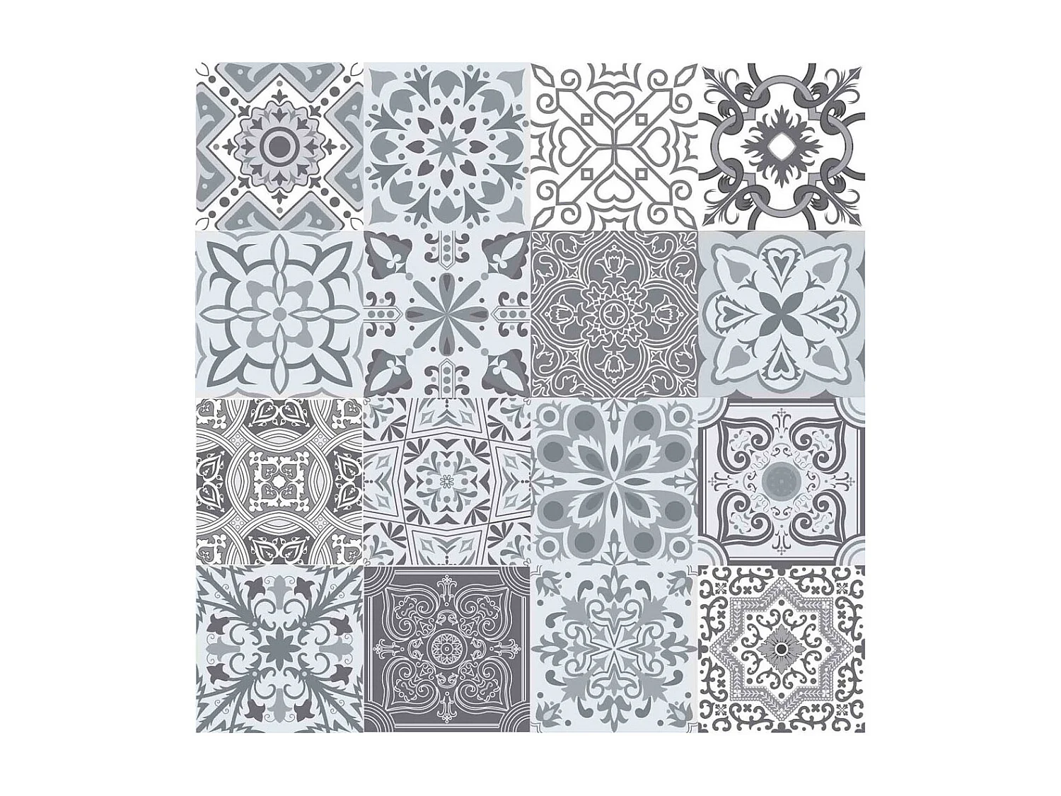 Nappe Ronde Toile Cirée "Persane" 160cm Gris