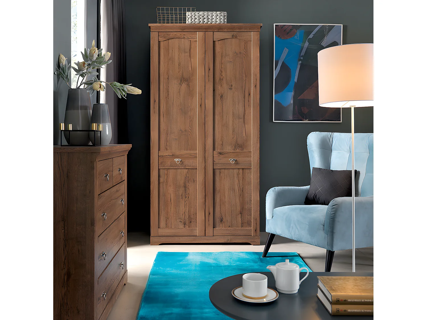 2-türiger Schrank Noé Holz