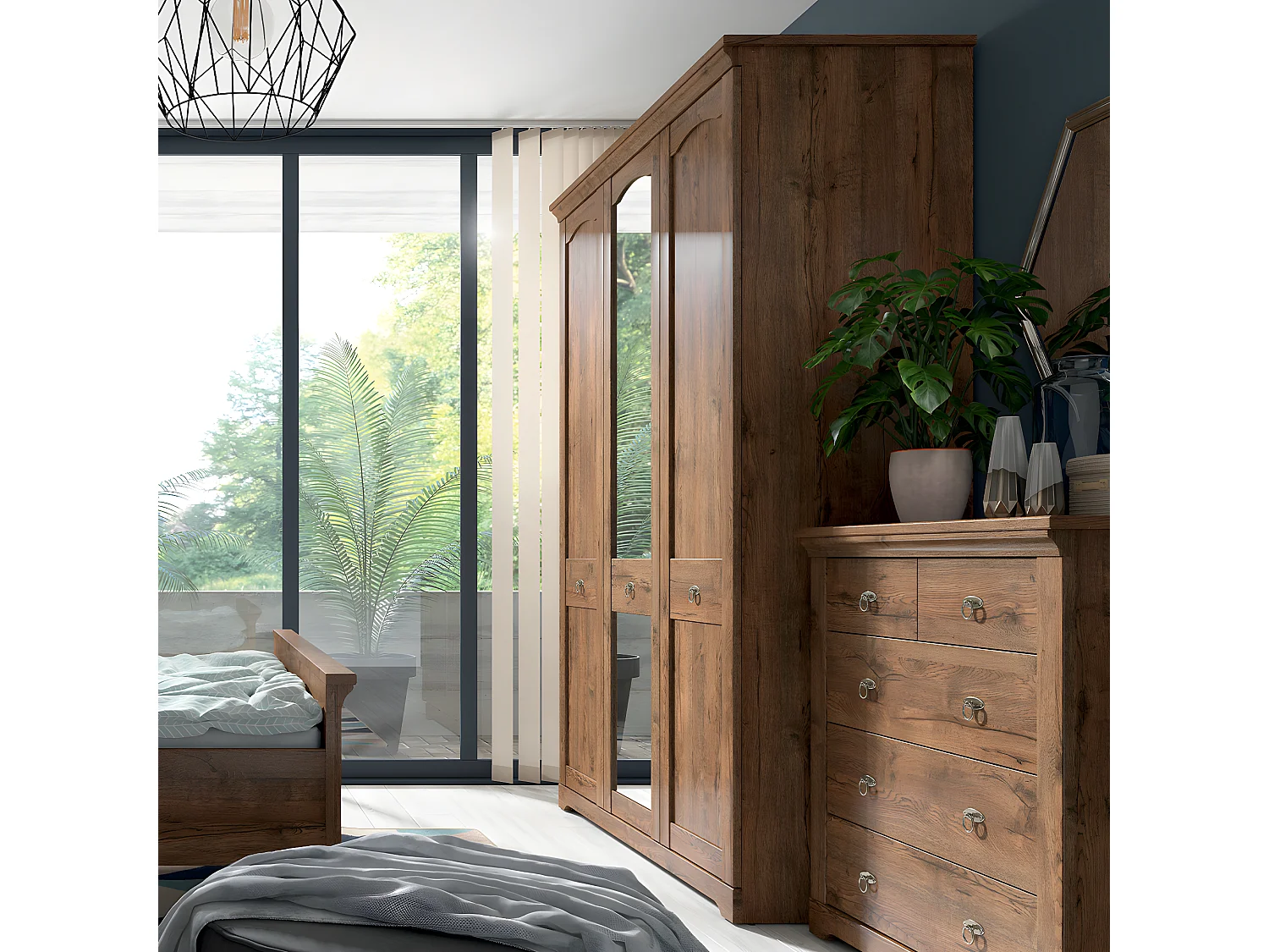 3-türiger Schrank Noé Holz