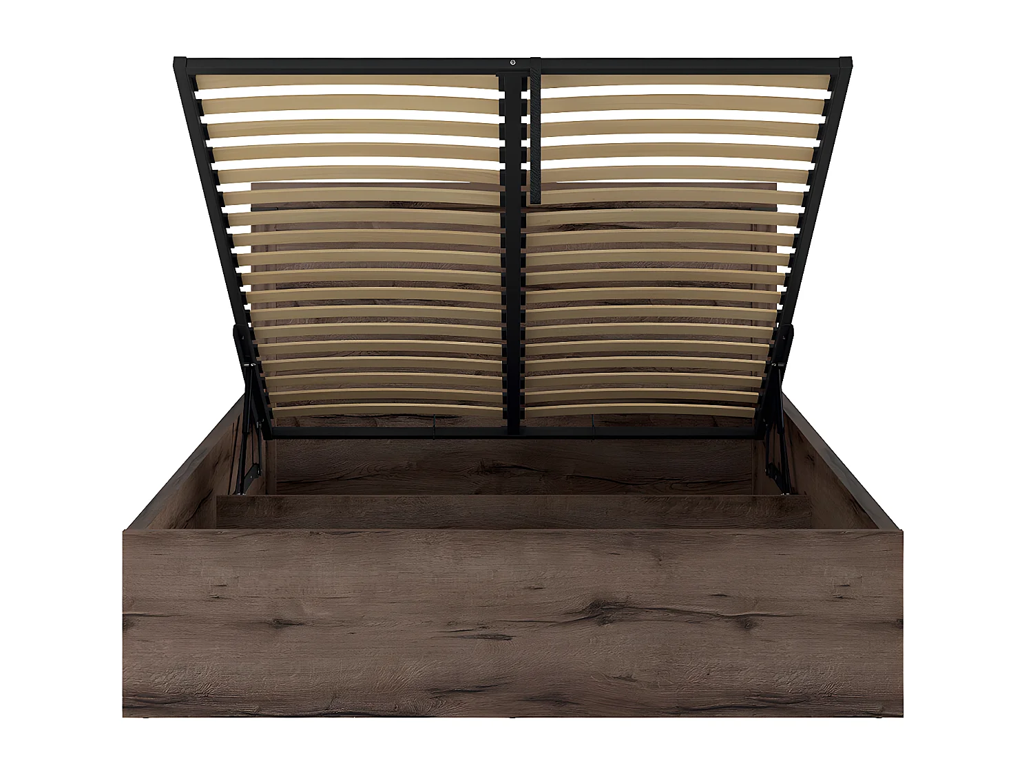 Letto con contenitore con base Adam marrone scuro 160x200