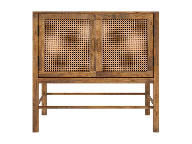 Buffet 2 portes en cannage - Tiki