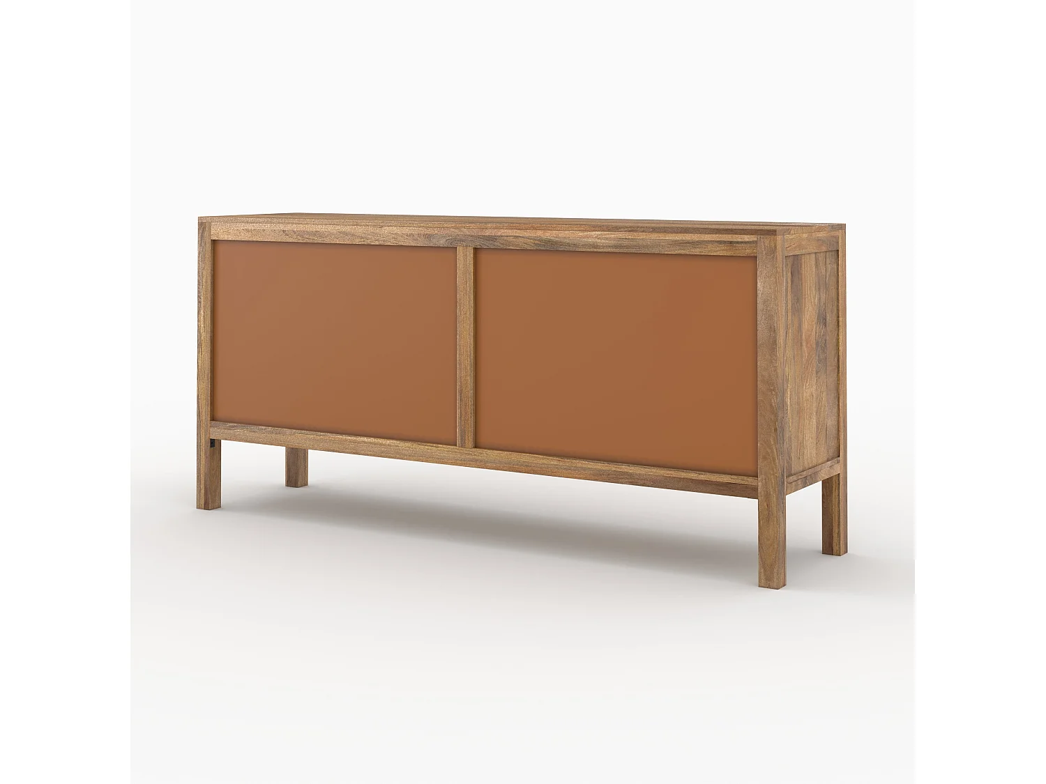 Aparador de 3 puertas y 3 cajones en caña - Tiki