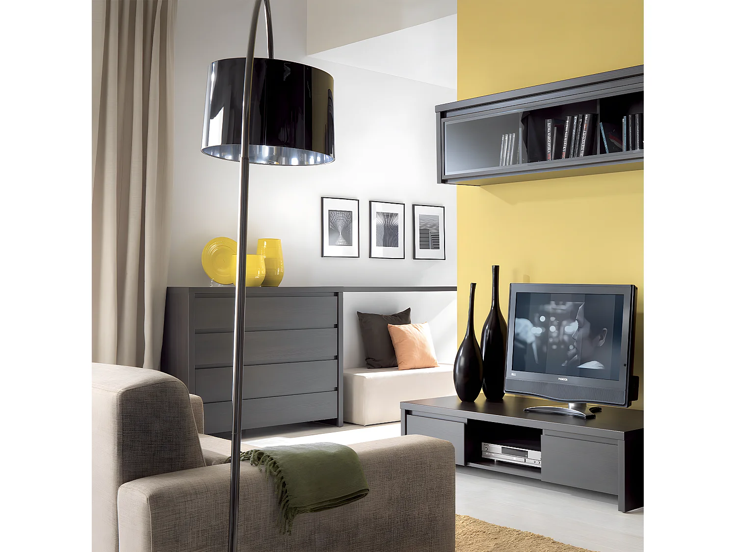 Commode 4 tiroirs Soren Bois Wengé