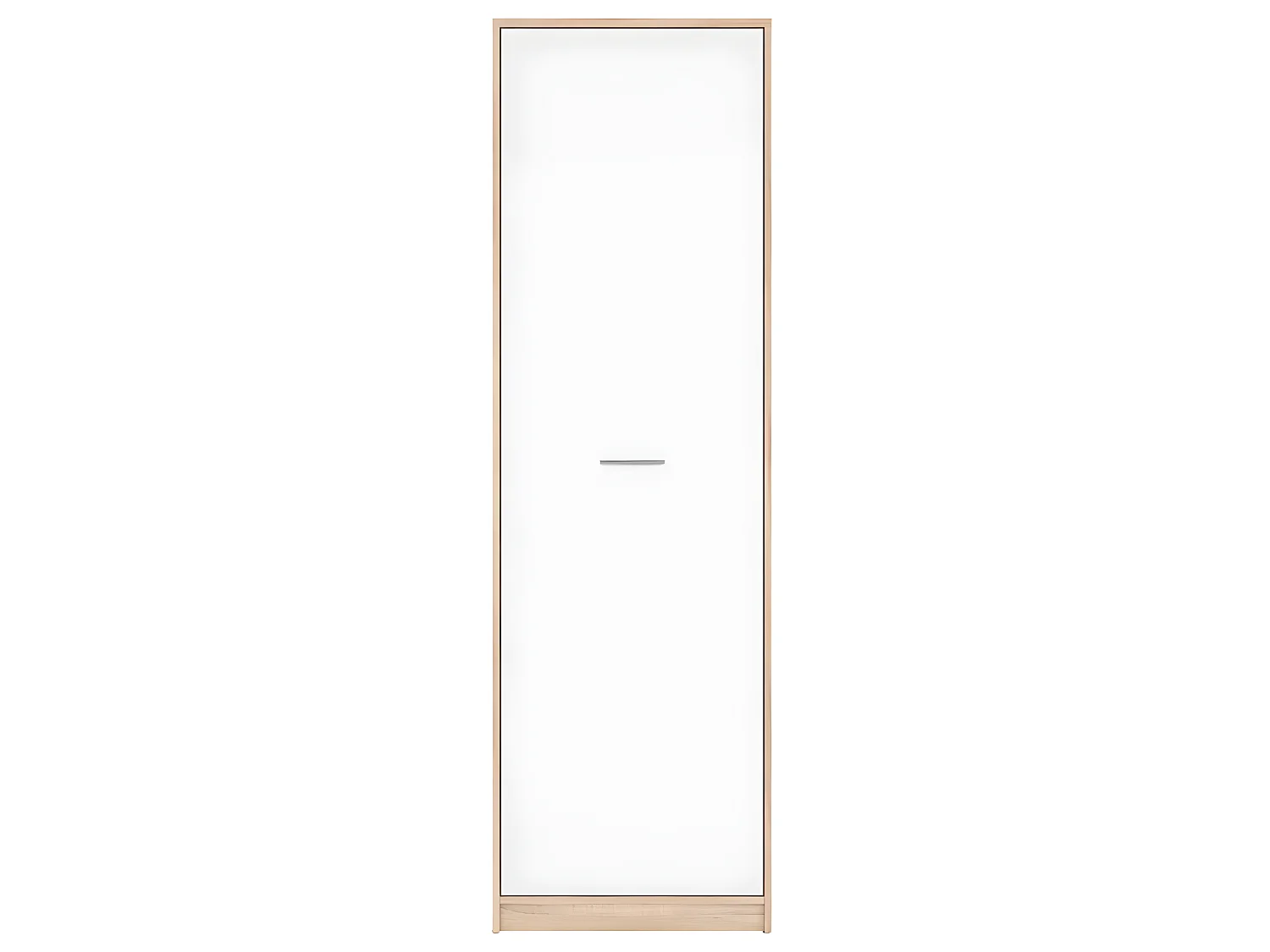 Armoire colonne 1 porte Ewen Bois et Blanc