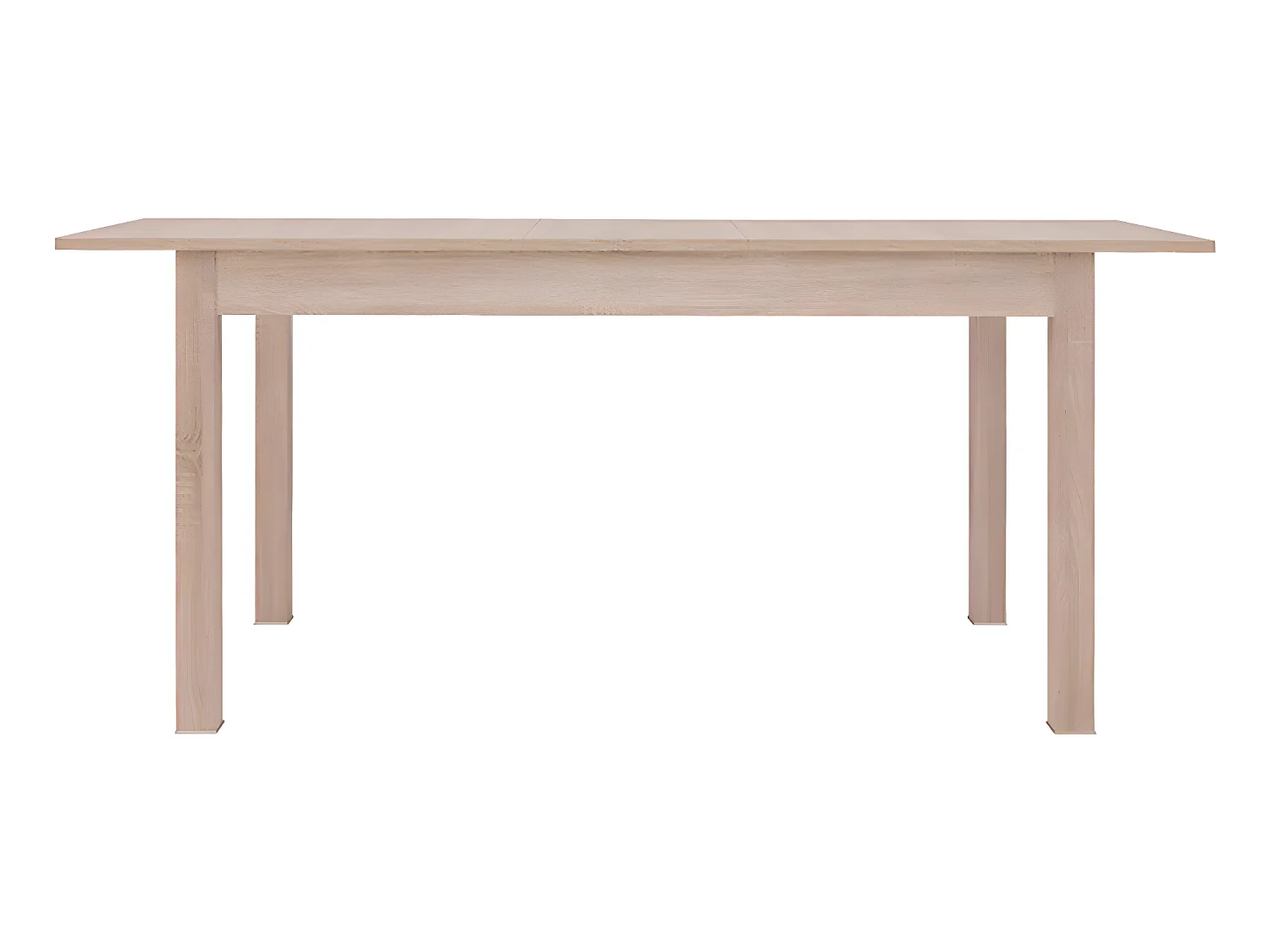 Meiko Mesa de jantar extensível de 4 a 6 lugares Madeira clara