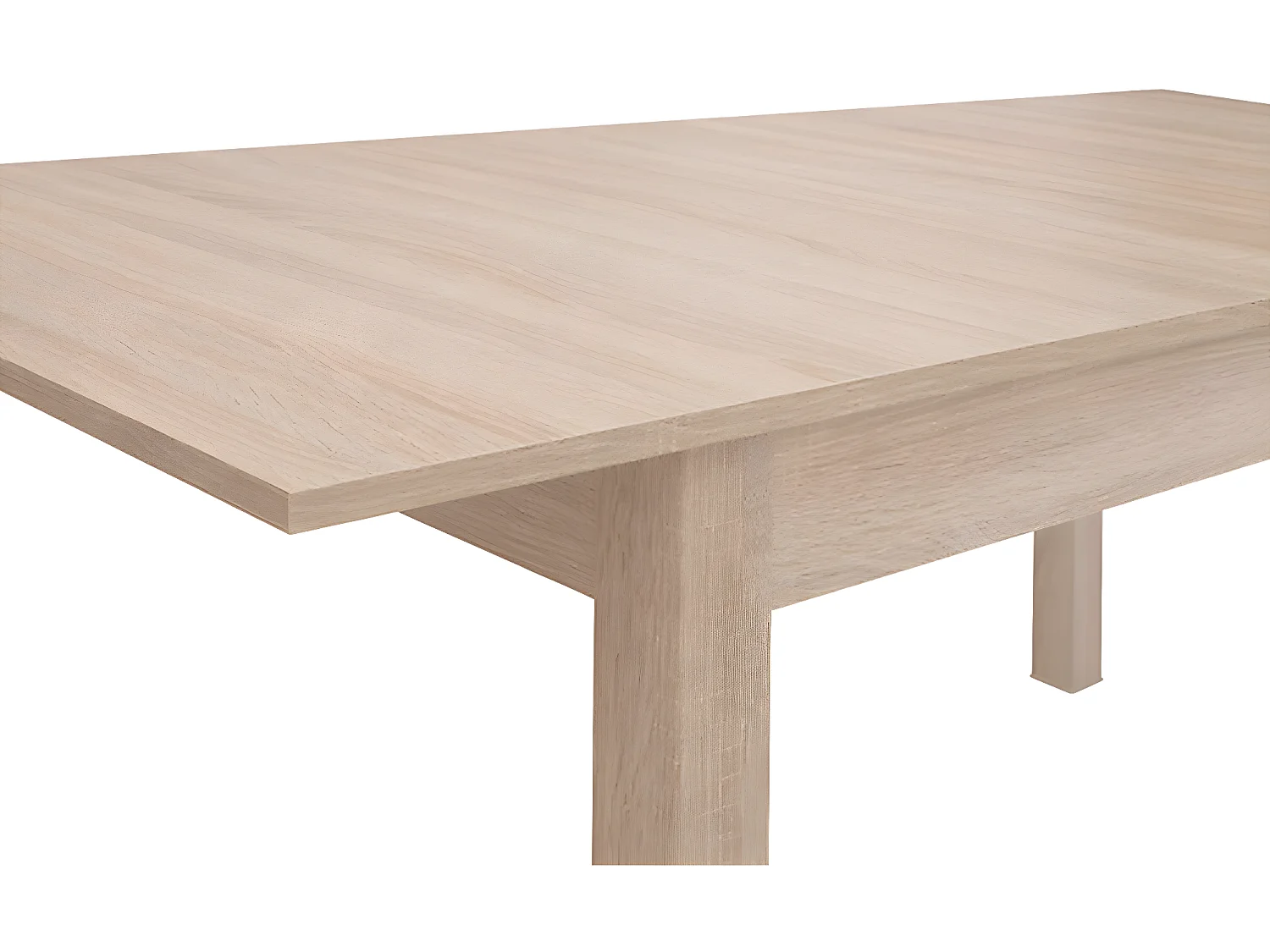 Meiko Mesa de jantar extensível de 4 a 6 lugares Madeira clara