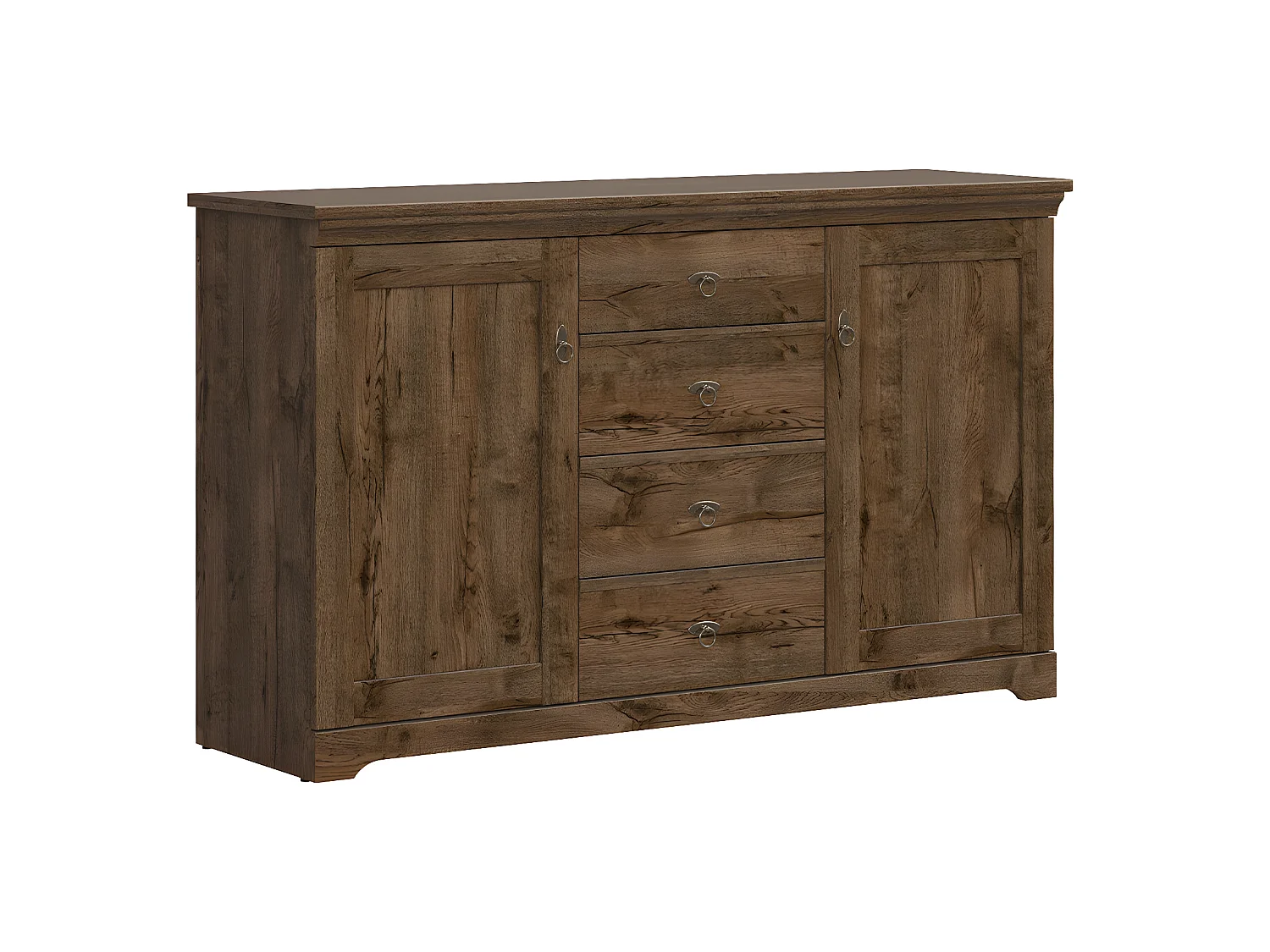 Noé Houten 2-deurs dressoir met 4 laden
