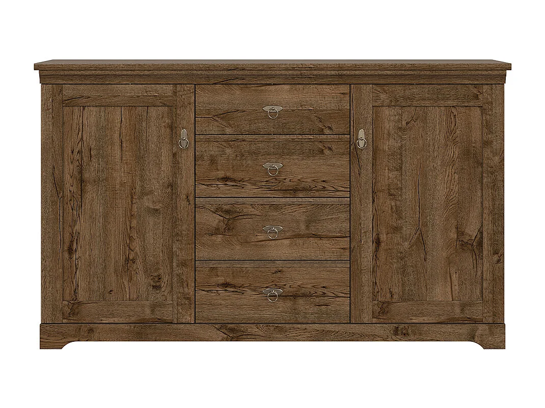 Buffet 2 portes 4 tiroirs Noé Bois