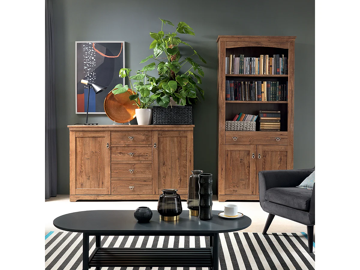 Buffet 2 portes 4 tiroirs Noé Bois