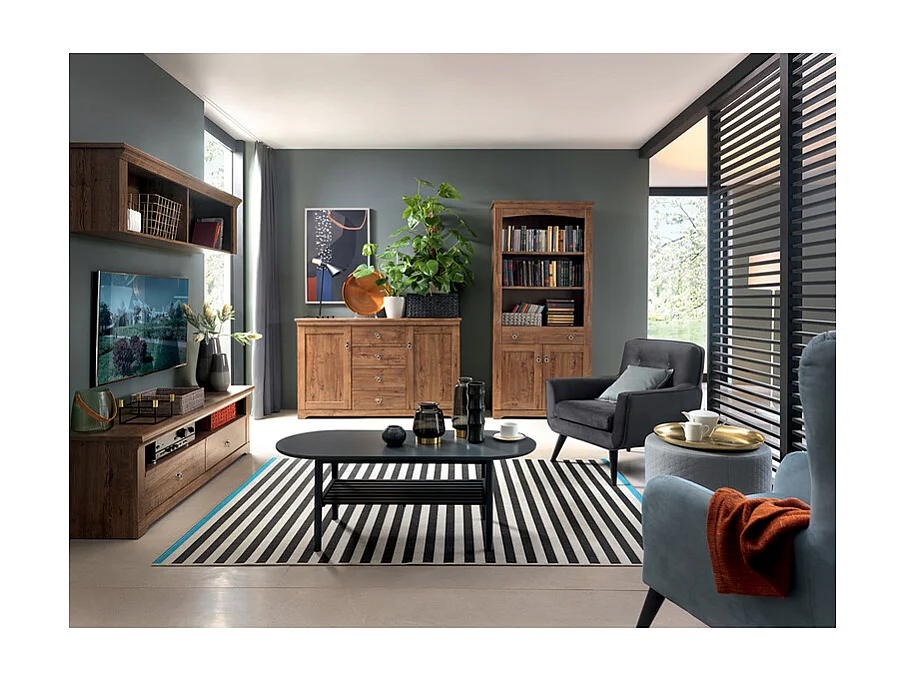 Buffet 2 portes 4 tiroirs Noé Bois