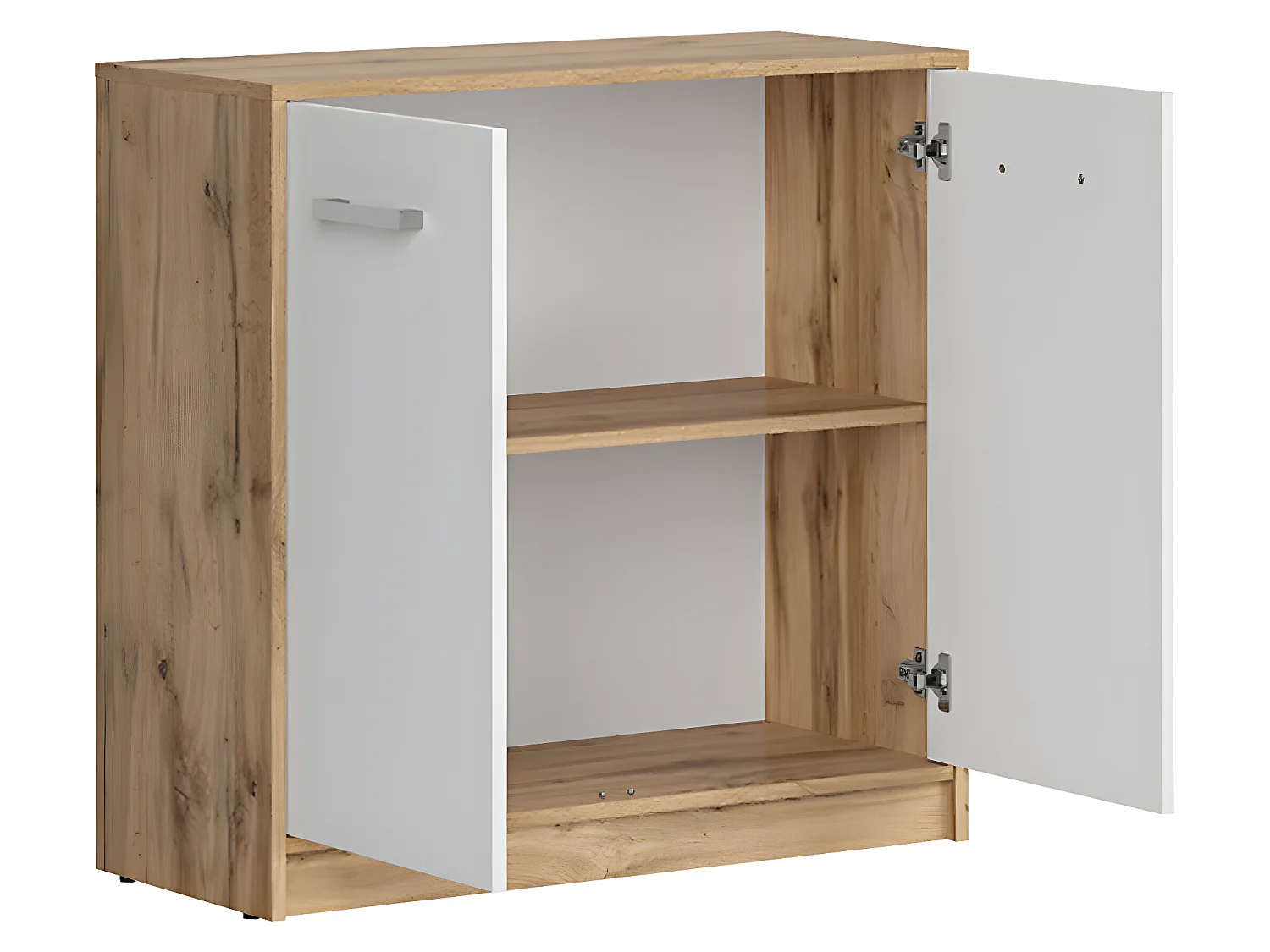 Buffet 2 portes Cyril Bois et Blanc