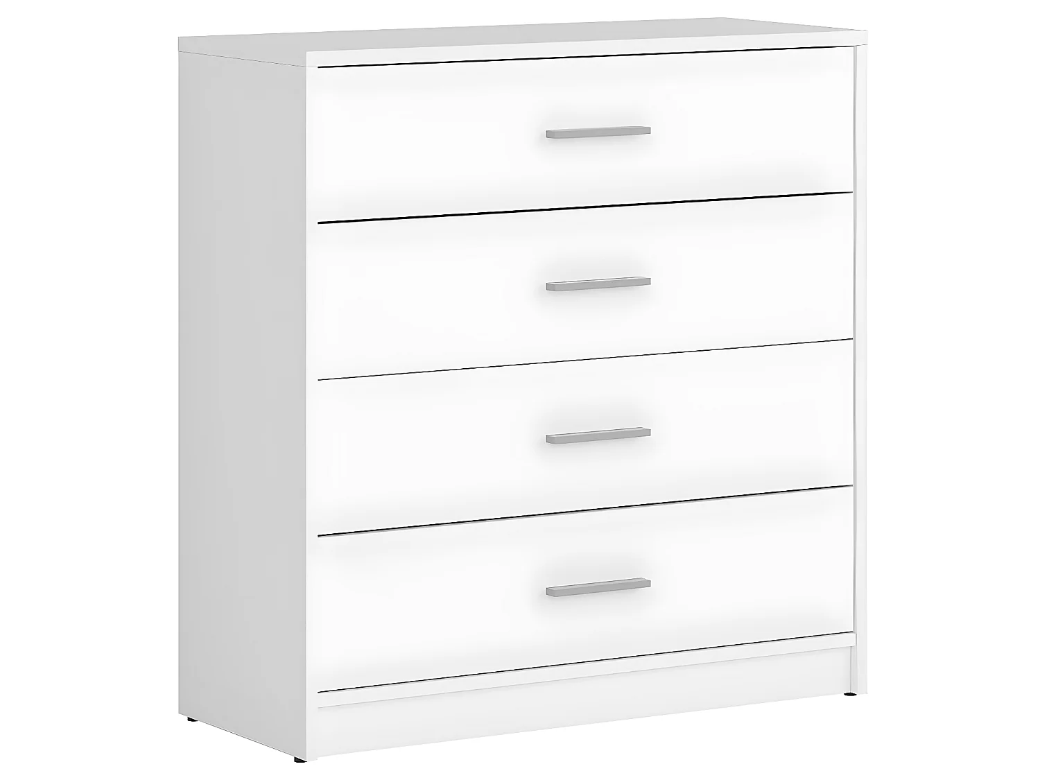 Cómoda 4 gavetas Ewen branco 84cm