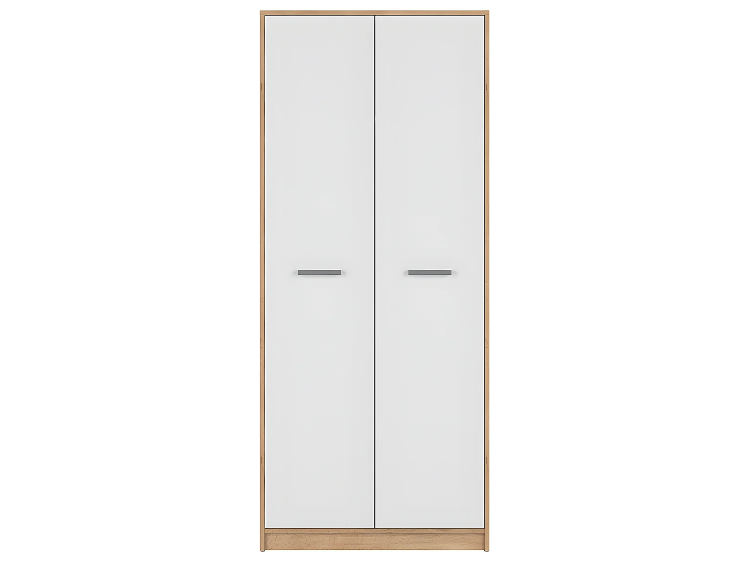 Armadio 2 ante Cyril bianco e marrone 189cm