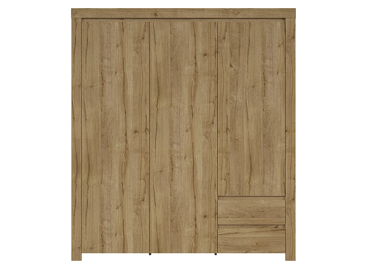 Armário 3 portas 2 gavetas Hella madeira 203cm