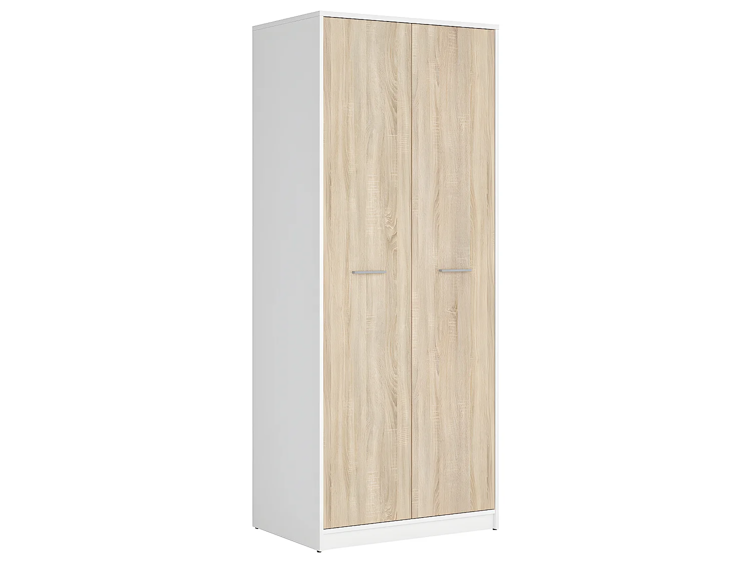 Armário 2 portas Ewen madeira e branco 197cm