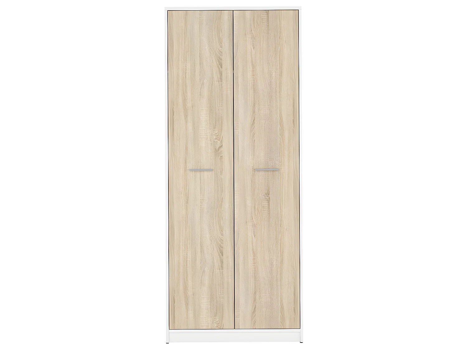 Armário 2 portas Ewen madeira e branco 197cm