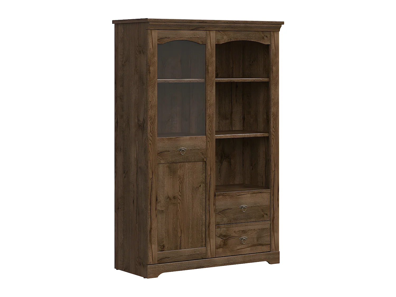 Vaisselier 1 porte 2 tiroirs Noé Bois