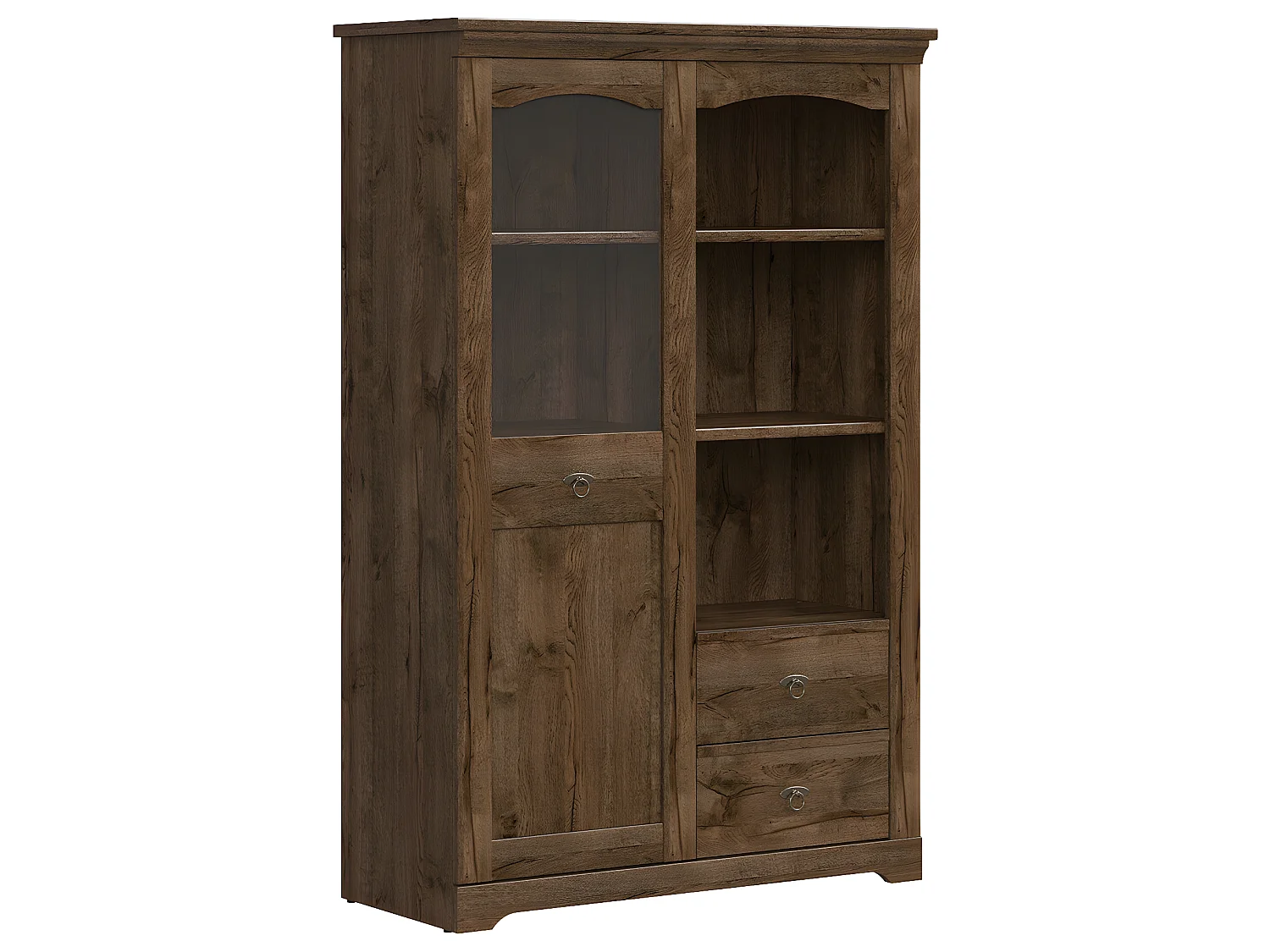 Vaisselier 1 porte 2 tiroirs Noé Bois