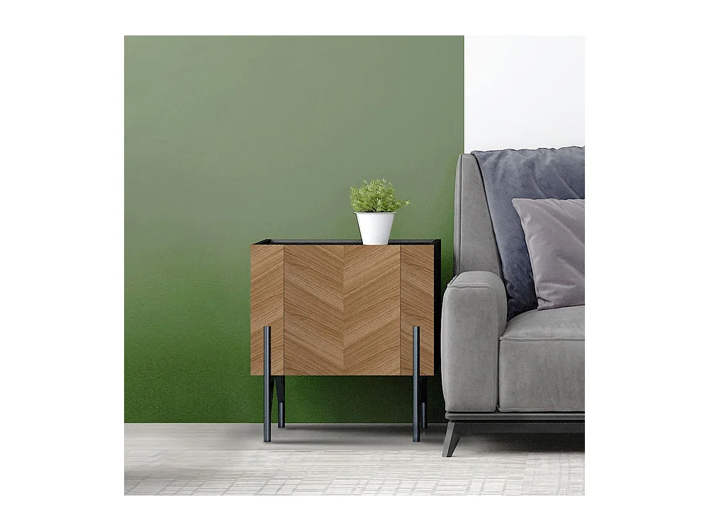 Meuble d'appoint vintage avec placard SEQUOIA