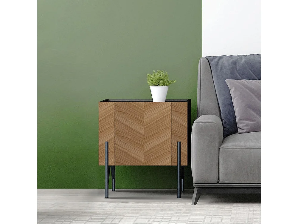 Meuble d'appoint vintage avec placard SEQUOIA