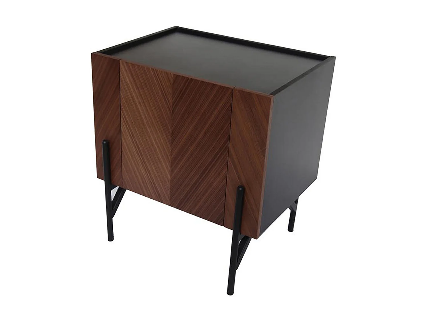 Meuble d'appoint vintage avec placard SEQUOIA