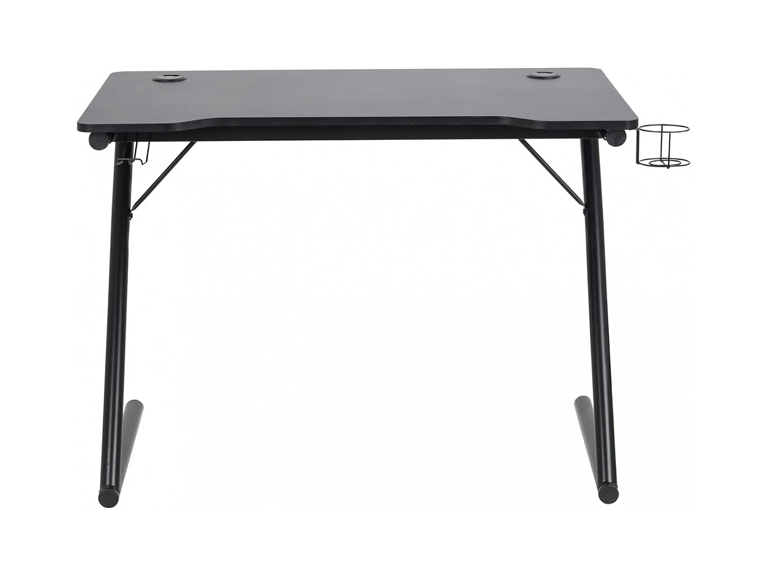 Zwarte GAMER gaming bureau met bekerhouder en hoofdtelefoonhouder