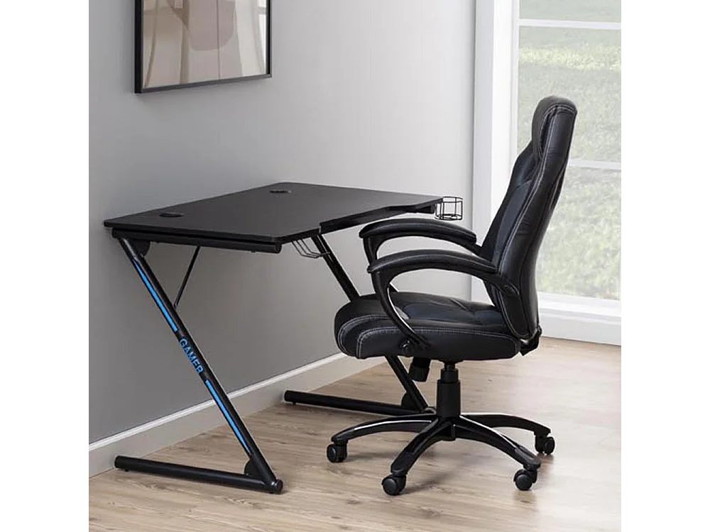 Escritorio gaming negro para jugadores GAMER