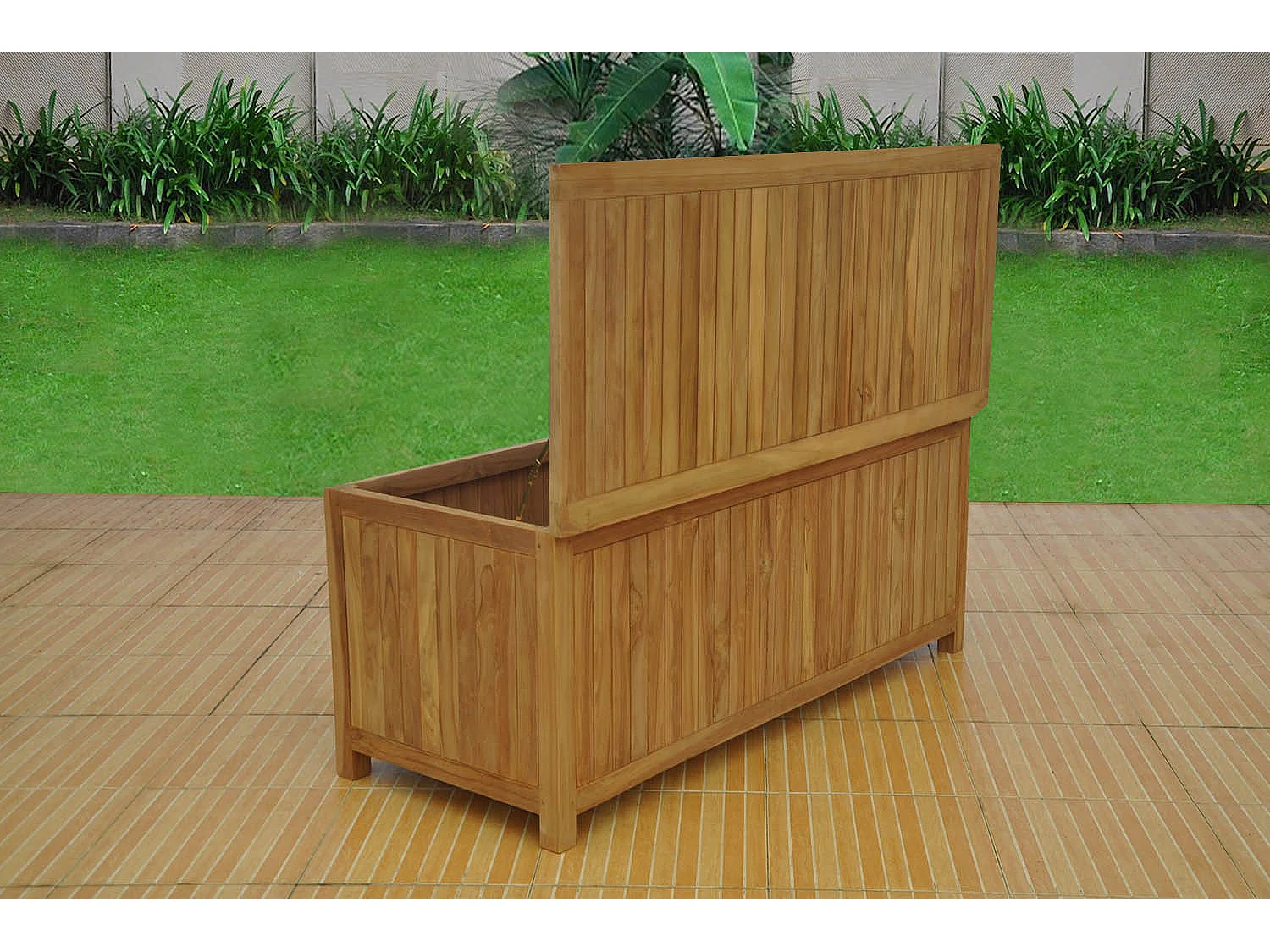 Aufbewahrungsbox Teck KOTAK 110L - Exotischer und Praktischer Garten